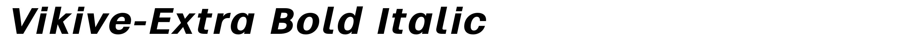 Vikive-Extra Bold Italic
